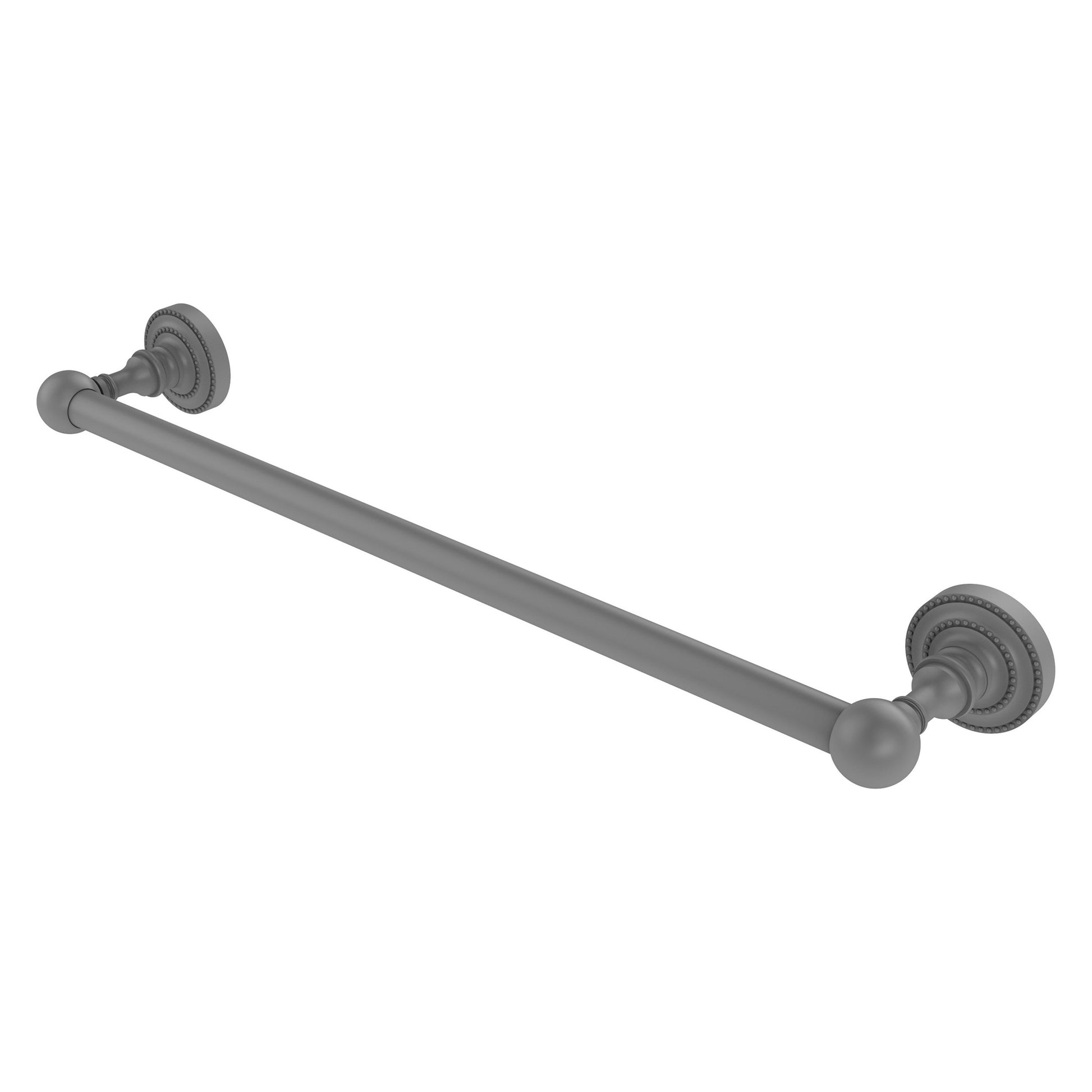 Allied Brass Dottingham 20.2" x 3.7" Matte Gray Solid Brass Towel Bar