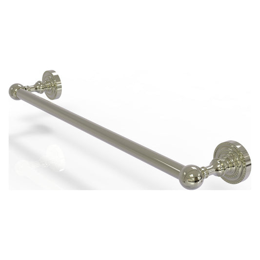 Allied Brass Dottingham 20.2" x 3.7" Polished Nickel Solid Brass Towel Bar