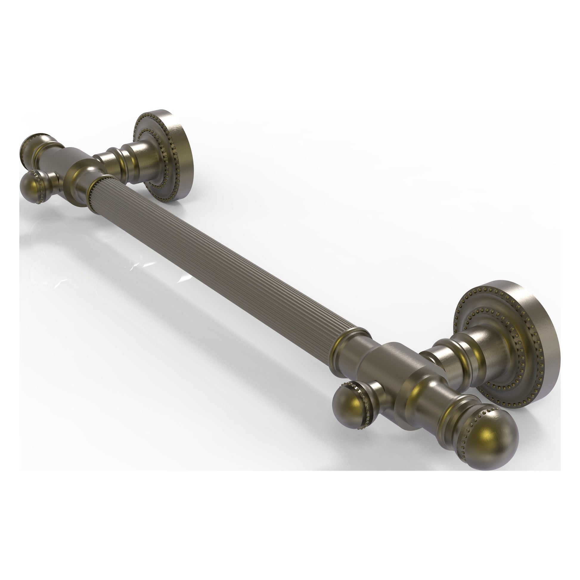 Allied Brass Dottingham 20.85" x 3.92" Antique Brass Solid Brass Grab Bar Reeded