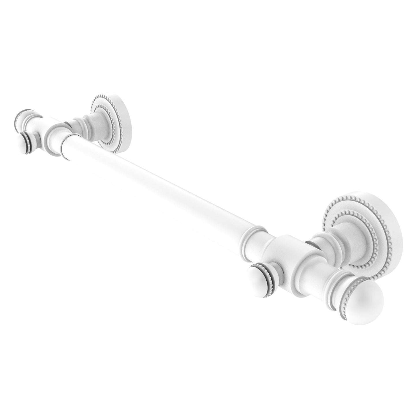 Allied Brass Dottingham 20.85" x 3.92" Matte White Solid Brass Grab Bar Smooth