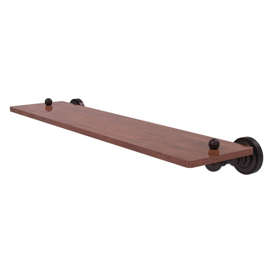 Allied Brass Dottingham 22" x 5" Antique Bronze Solid Brass Solid IPE Ironwood Shelf