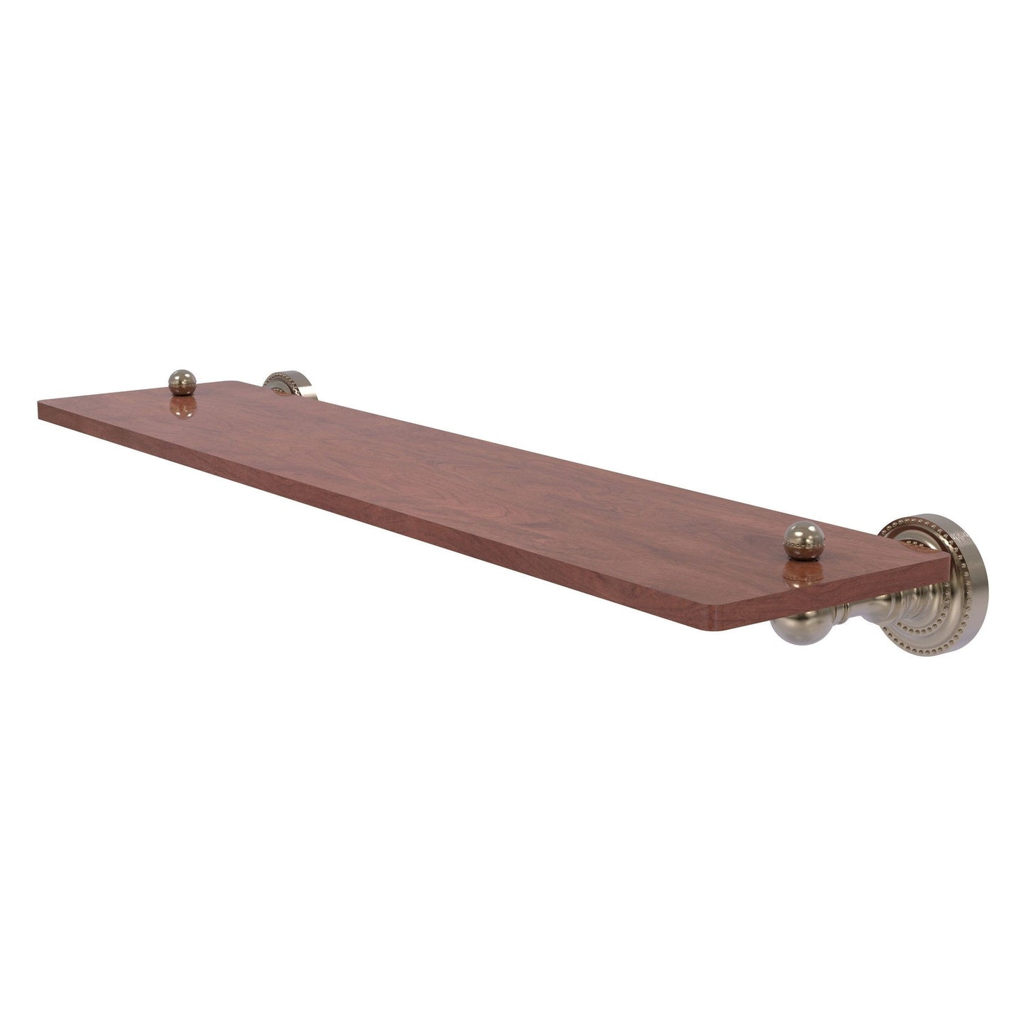 Allied Brass Dottingham 22" x 5" Antique Pewter Solid Brass Solid IPE Ironwood Shelf