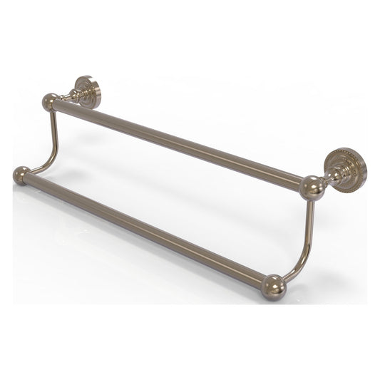 Allied Brass Dottingham 24" x 26" Antique Pewter Solid Brass Double Towel Bar