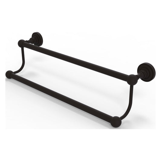 Allied Brass Dottingham 24" x 26" Oil Rubbed Bronze Solid Brass Double Towel Bar