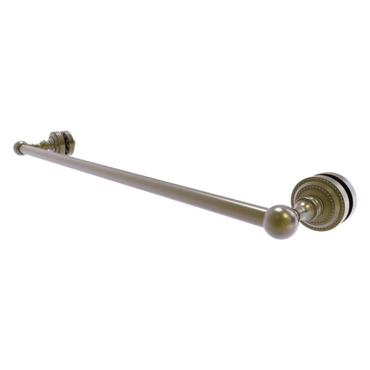 Allied Brass Dottingham 26" x 4.9" Antique Brass Solid Brass Shower Door Towel Bar