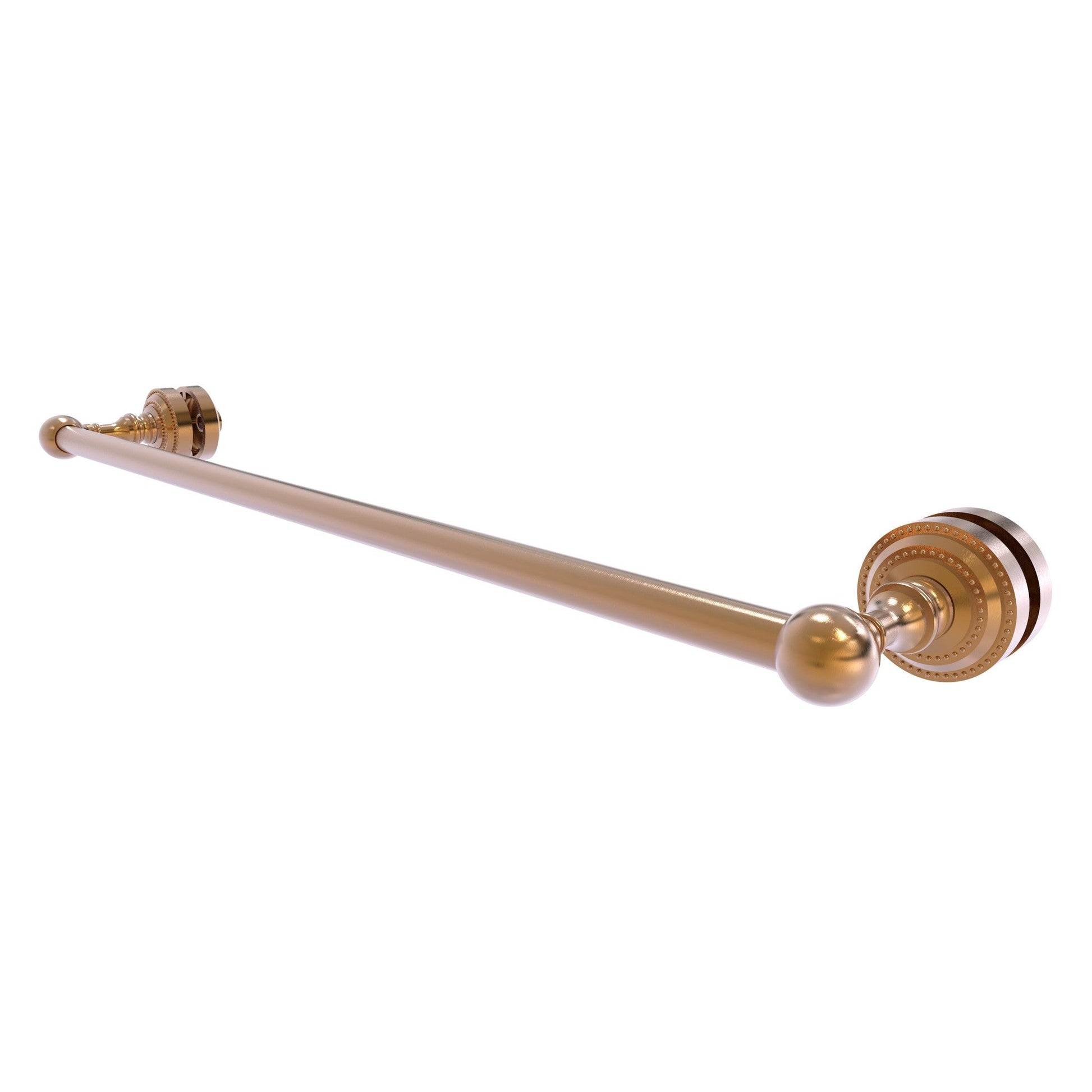 Allied Brass Dottingham 26" x 4.9" Brushed Bronze Solid Brass Shower Door Towel Bar
