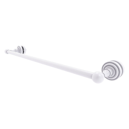 Allied Brass Dottingham 26" x 4.9" Matte White Solid Brass Shower Door Towel Bar
