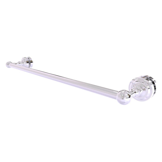 Allied Brass Dottingham 26" x 4.9" Polished Chrome Solid Brass Shower Door Towel Bar