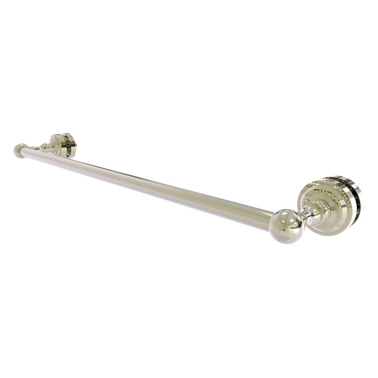 Allied Brass Dottingham 26" x 4.9" Polished Nickel Solid Brass Shower Door Towel Bar