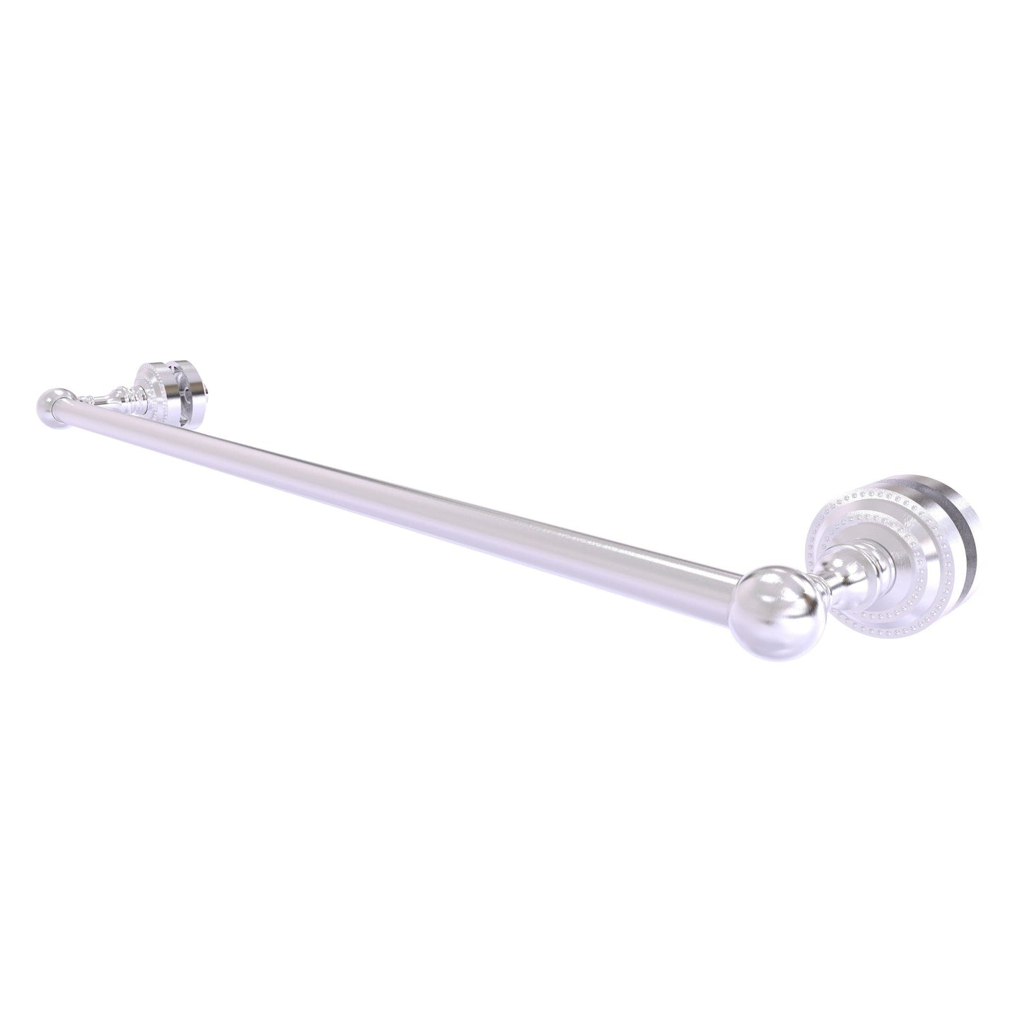 Allied Brass Dottingham 26" x 4.9" Satin Chrome Solid Brass Shower Door Towel Bar