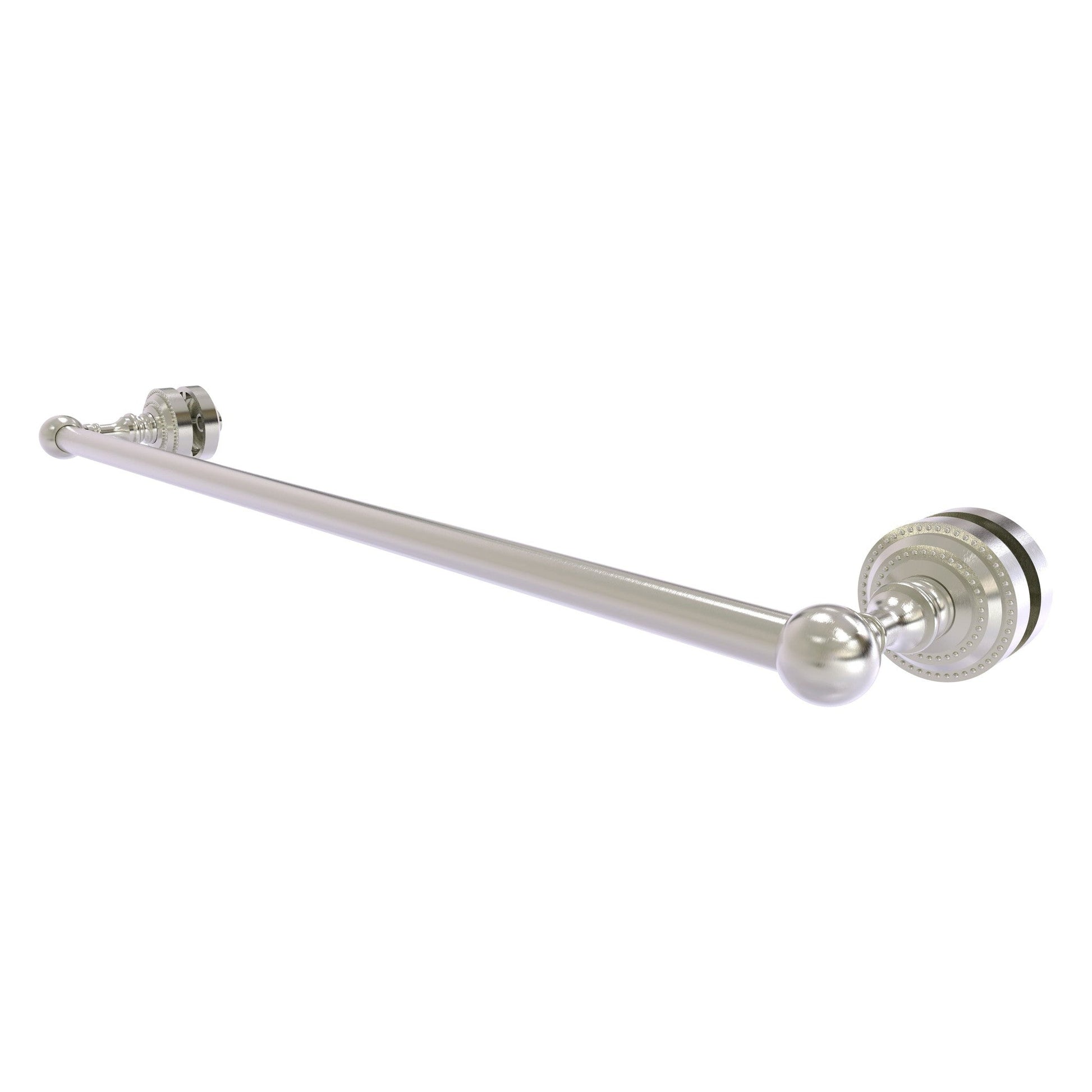 Allied Brass Dottingham 26" x 4.9" Satin Nickel Solid Brass Shower Door Towel Bar