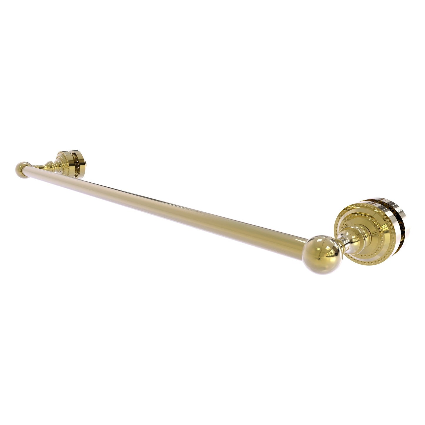 Allied Brass Dottingham 26" x 4.9" Unlacquered Brass Solid Brass Shower Door Towel Bar