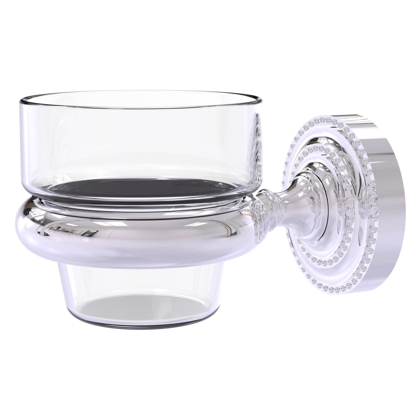 Allied Brass Dottingham 3" x 2.5" Polished Chrome Solid Brass Wall-Mounted Votive Candle Holder