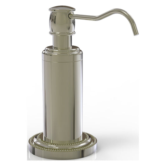 Allied Brass Dottingham 3" x 5" Polished Nickel Solid Brass Vanity Top Soap Dispenser