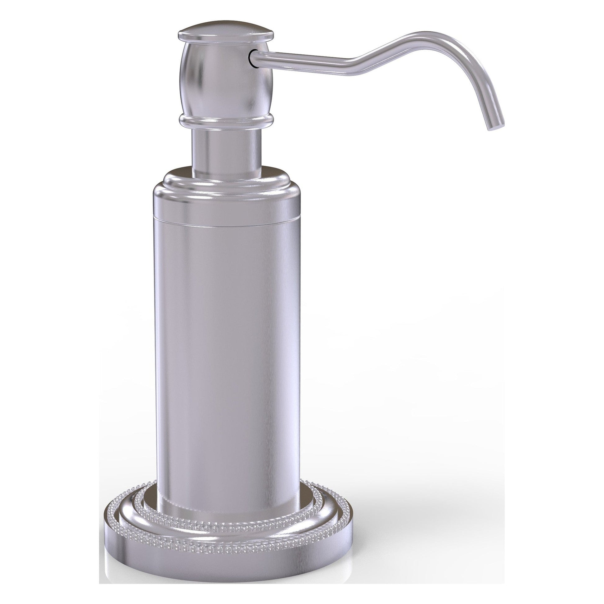 Allied Brass Dottingham 3" x 5" Satin Chrome Solid Brass Vanity Top Soap Dispenser