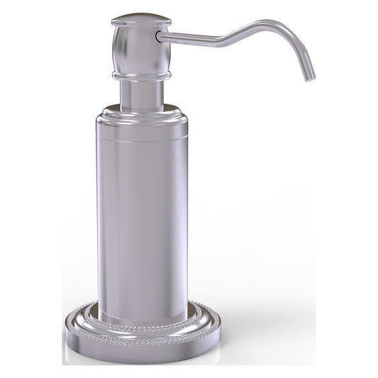 Allied Brass Dottingham 3" x 5" Satin Chrome Solid Brass Vanity Top Soap Dispenser