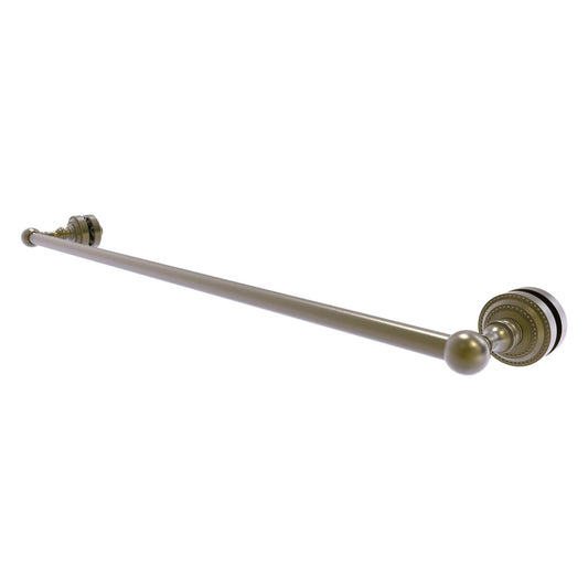 Allied Brass Dottingham 32" x 4.9" Antique Brass Solid Brass Shower Door Towel Bar