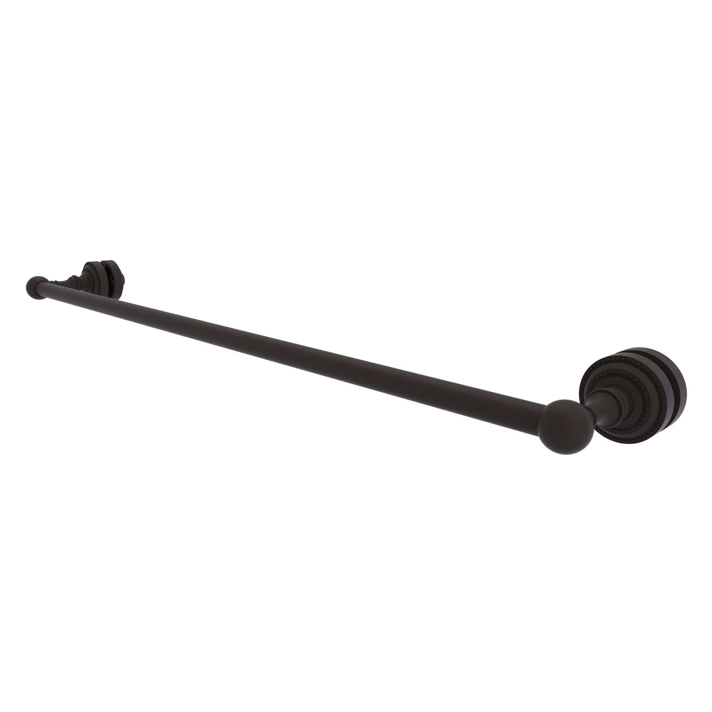 Allied Brass Dottingham 32" x 4.9" Oil Rubbed Bronze Solid Brass Shower Door Towel Bar