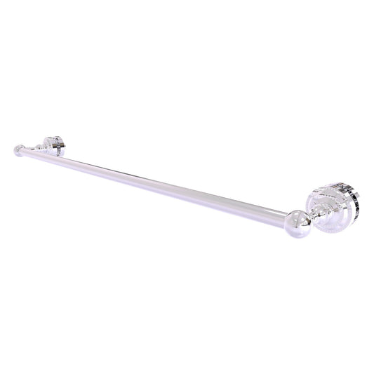 Allied Brass Dottingham 32" x 4.9" Polished Chrome Solid Brass Shower Door Towel Bar