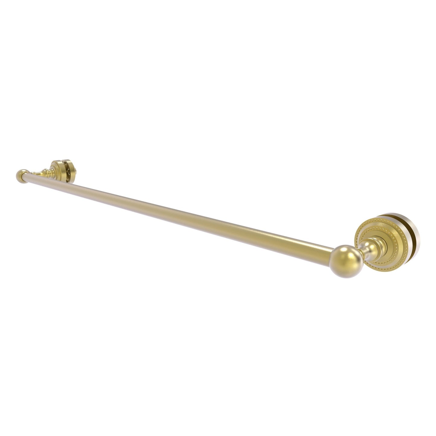 Allied Brass Dottingham 32" x 4.9" Satin Brass Solid Brass Shower Door Towel Bar
