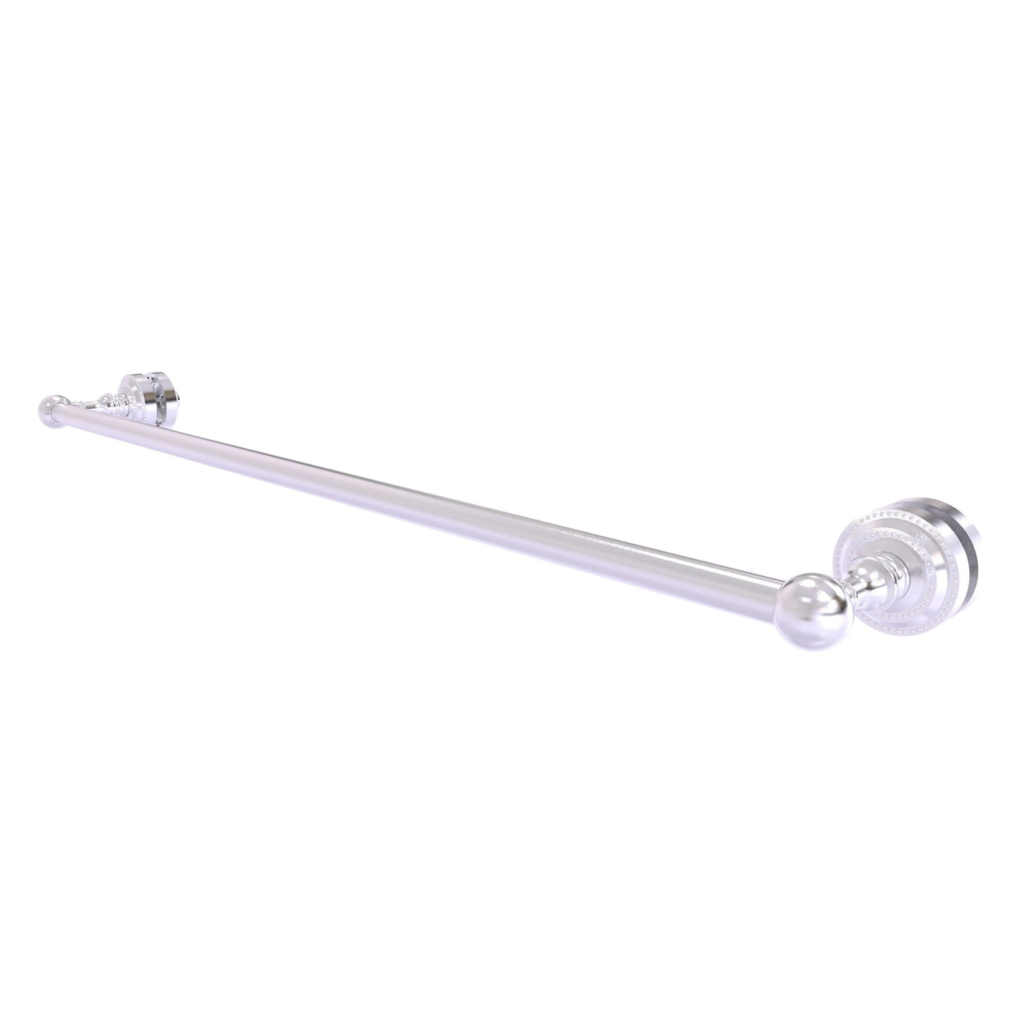 Allied Brass Dottingham 32" x 4.9" Satin Chrome Solid Brass Shower Door Towel Bar