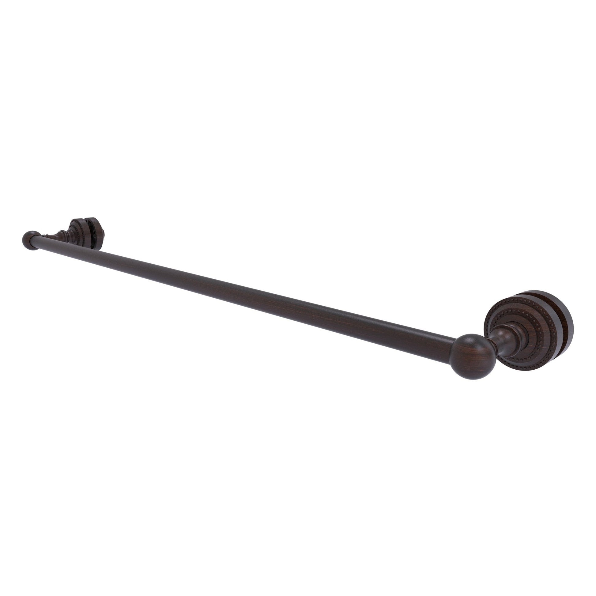 Allied Brass Dottingham 32" x 4.9" Venetian Bronze Solid Brass Shower Door Towel Bar