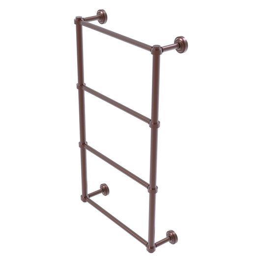 Allied Brass Dottingham 32.3" x 5.3" Antique Copper Solid Brass 4-Tier Ladder Towel Bar
