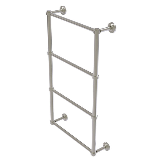 Allied Brass Dottingham 32.3" x 5.3" Satin Nickel Solid Brass 4-Tier Ladder Towel Bar