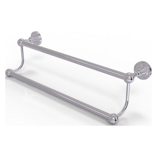 Allied Brass Dottingham 36" x 38" Polished Chrome Solid Brass Double Towel Bar