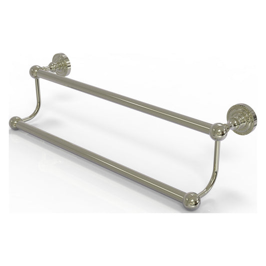 Allied Brass Dottingham 36" x 38" Polished Nickel Solid Brass Double Towel Bar