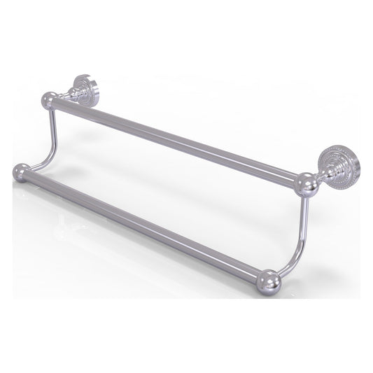 Allied Brass Dottingham 36" x 38" Satin Chrome Solid Brass Double Towel Bar