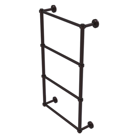 Allied Brass Dottingham 38.3" x 5.3" Antique Bronze Solid Brass Ladder Towel Bar With Grooved Detail