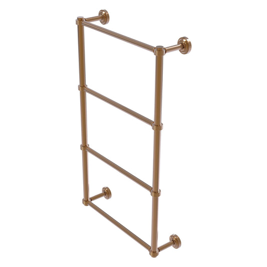 Allied Brass Dottingham 38.3" x 5.3" Brushed Bronze Solid Brass Ladder Towel Bar With Grooved Detail