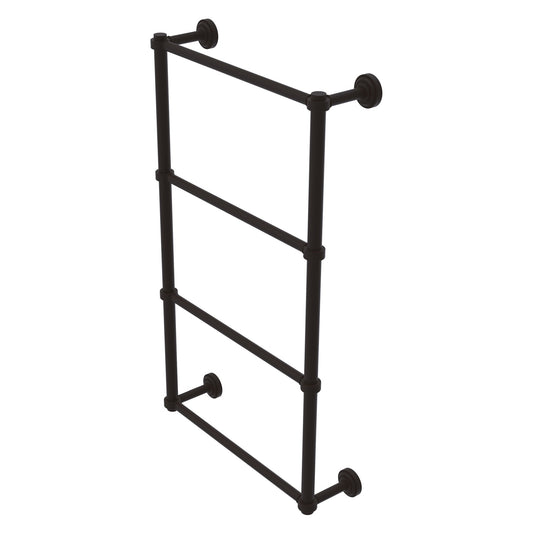 Allied Brass Dottingham 38.3" x 5.3" Oil Rubbed Bronze Solid Brass Ladder Towel Bar With Grooved Detail