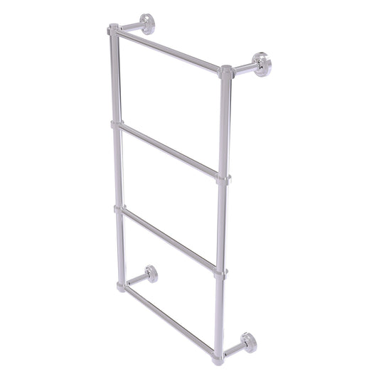 Allied Brass Dottingham 38.3" x 5.3" Polished Chrome Solid Brass 4-Tier Ladder Towel Bar
