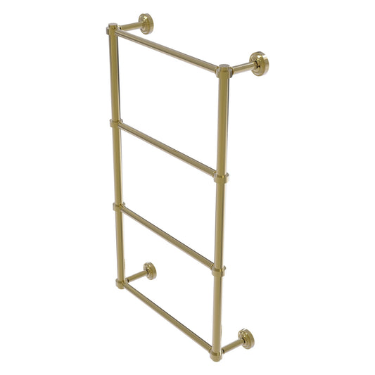 Allied Brass Dottingham 38.3" x 5.3" Unlacquered Brass Solid Brass 4-Tier Ladder Towel Bar