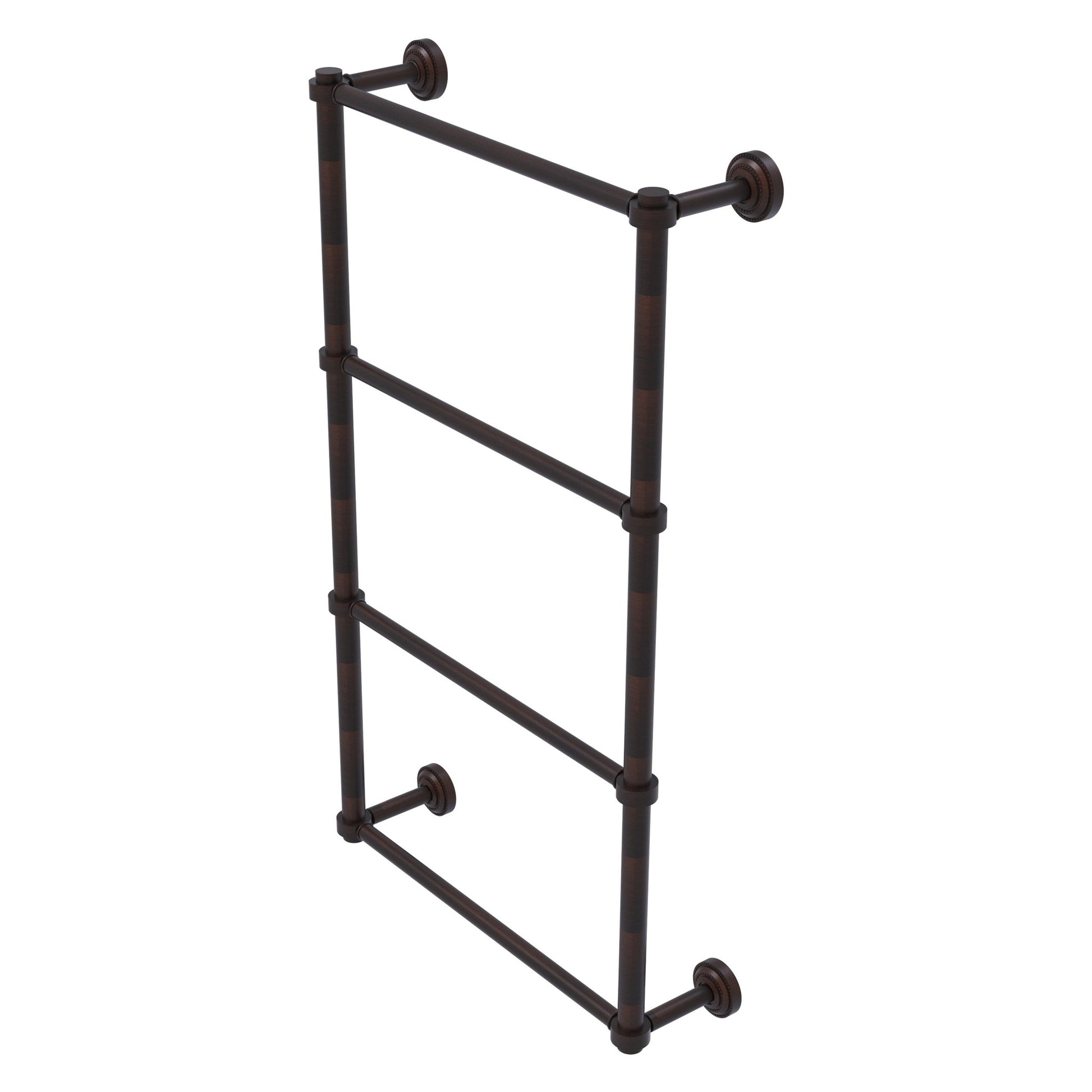 Allied Brass Dottingham 38.3" x 5.3" Venetian Bronze Solid Brass 4-Tier Ladder Towel Bar