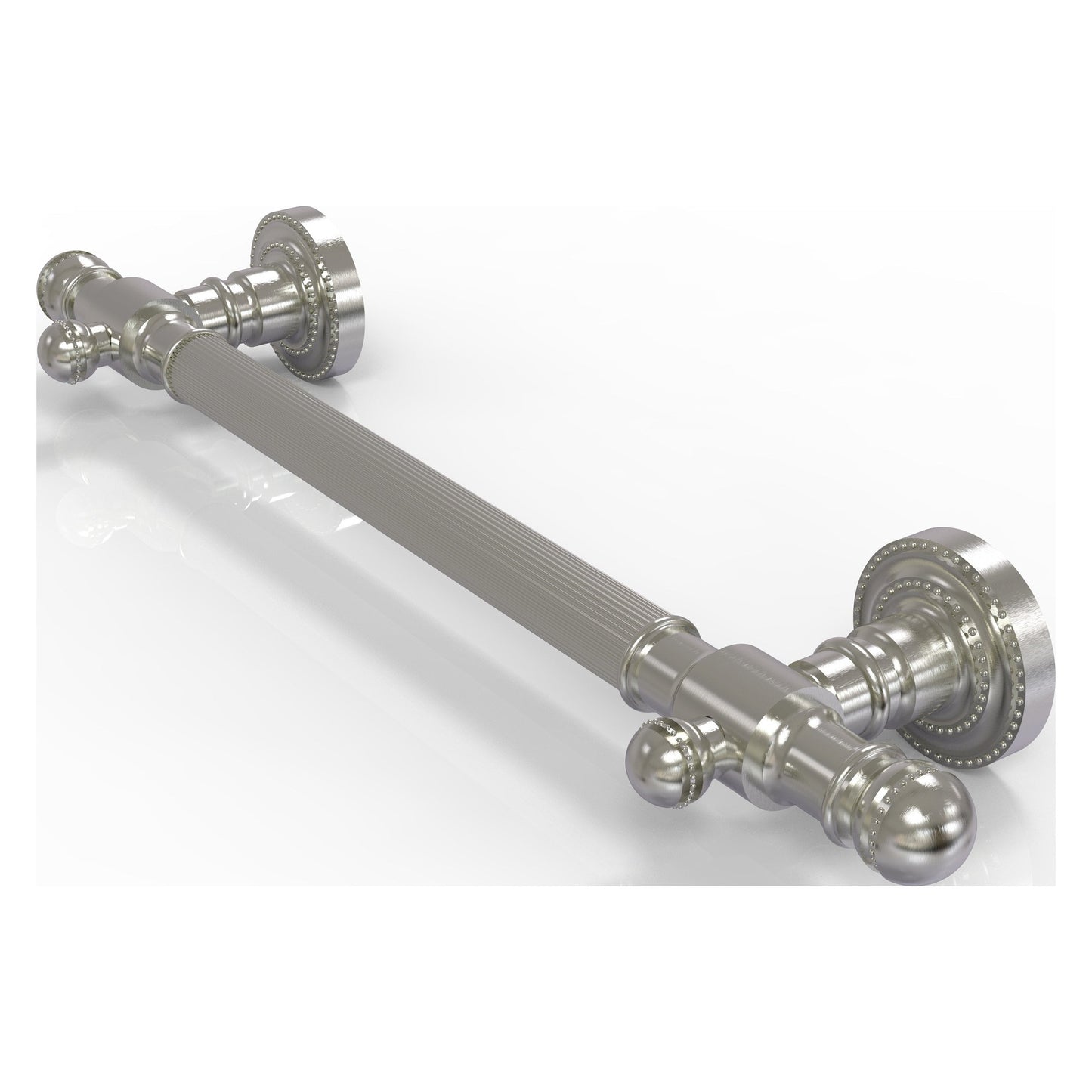 Allied Brass Dottingham 40.85" x 3.92" Satin Nickel Solid Brass Grab Bar Reeded