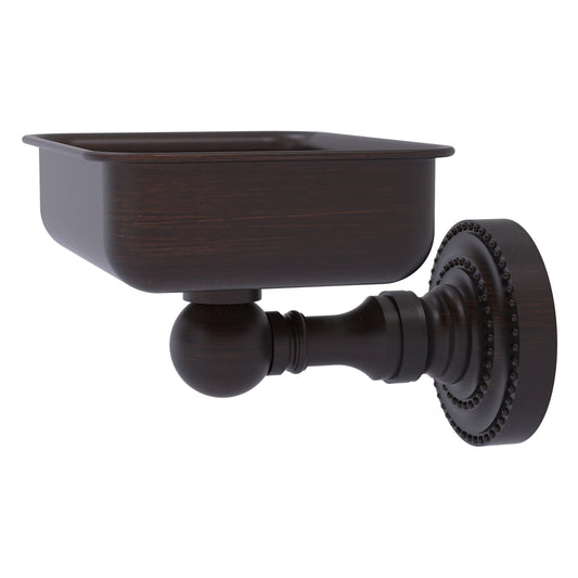 Allied Brass Dottingham 4.5" x 3.5" Venetian Bronze Solid Brass Wall-Mounted Soap Dish