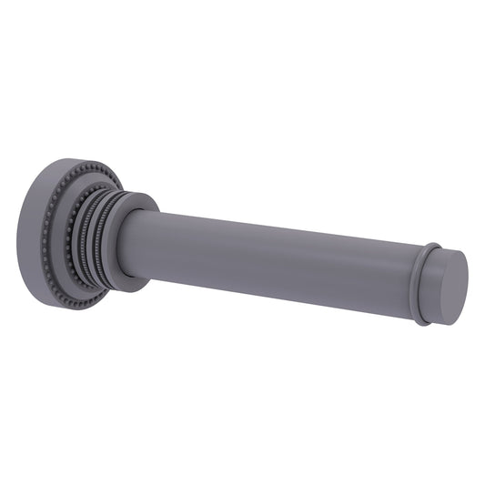 Allied Brass Dottingham 6.27" x 2.24" Matte Gray Solid Brass Horizontal Reserve Roll Toilet Paper Holder