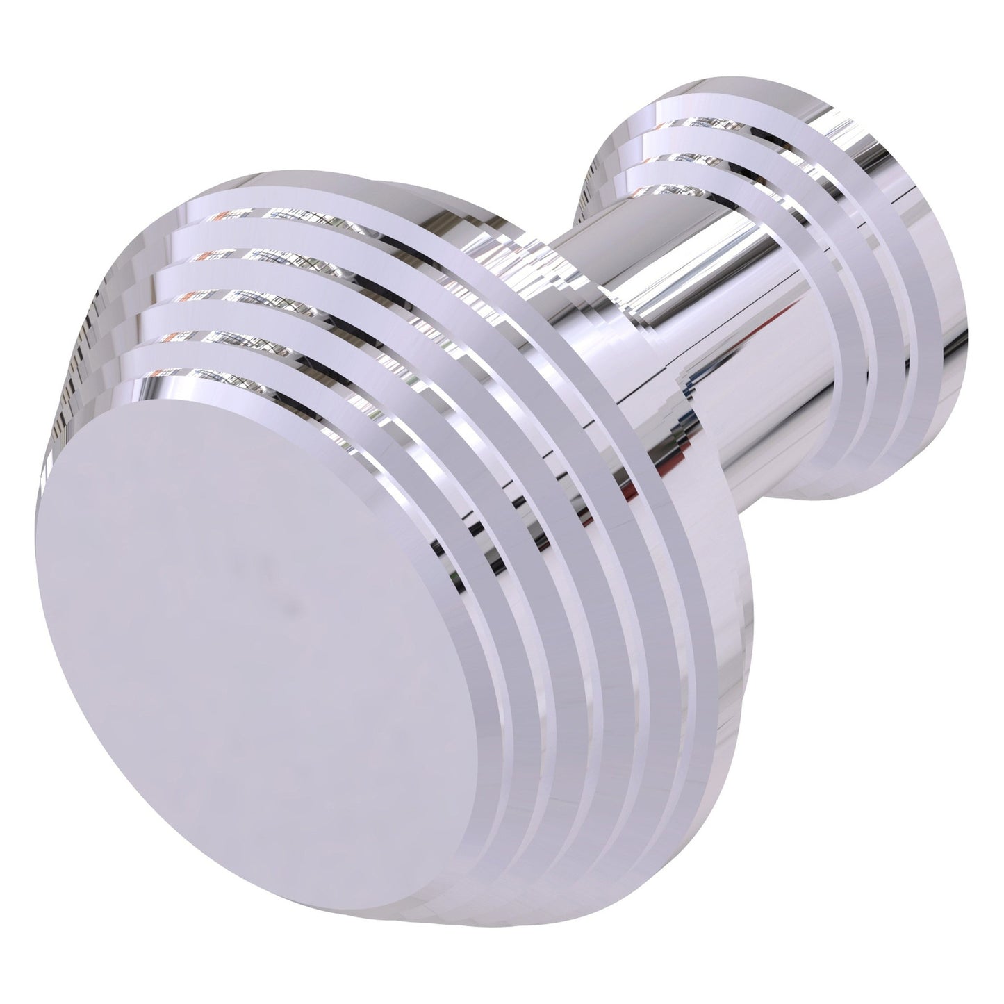 Allied Brass E-1 1" x 1" Polished Chrome Solid Brass Designer Cabinet Knob