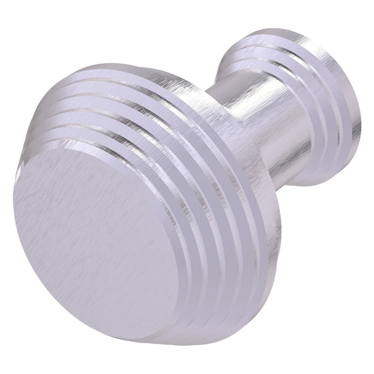 Allied Brass E-1 1" x 1" Satin Chrome Solid Brass Designer Cabinet Knob