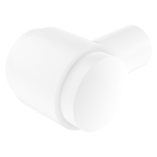 Allied Brass F-10 1" x 1" Matte White Solid Brass Cabinet Knob