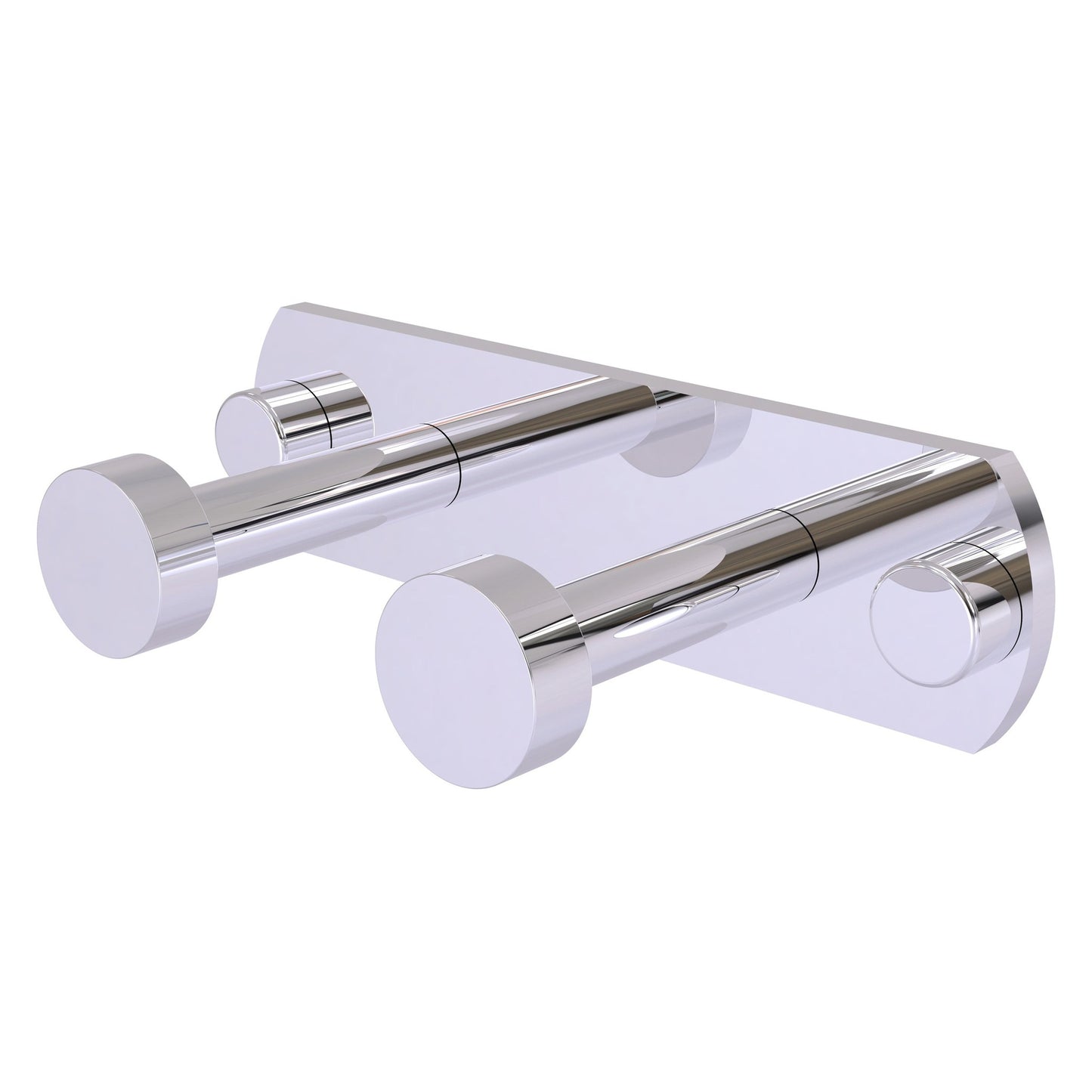 Allied Brass Fresno 5.5" x 2.6" Polished Chrome Solid Brass 2-Position Multi Hook
