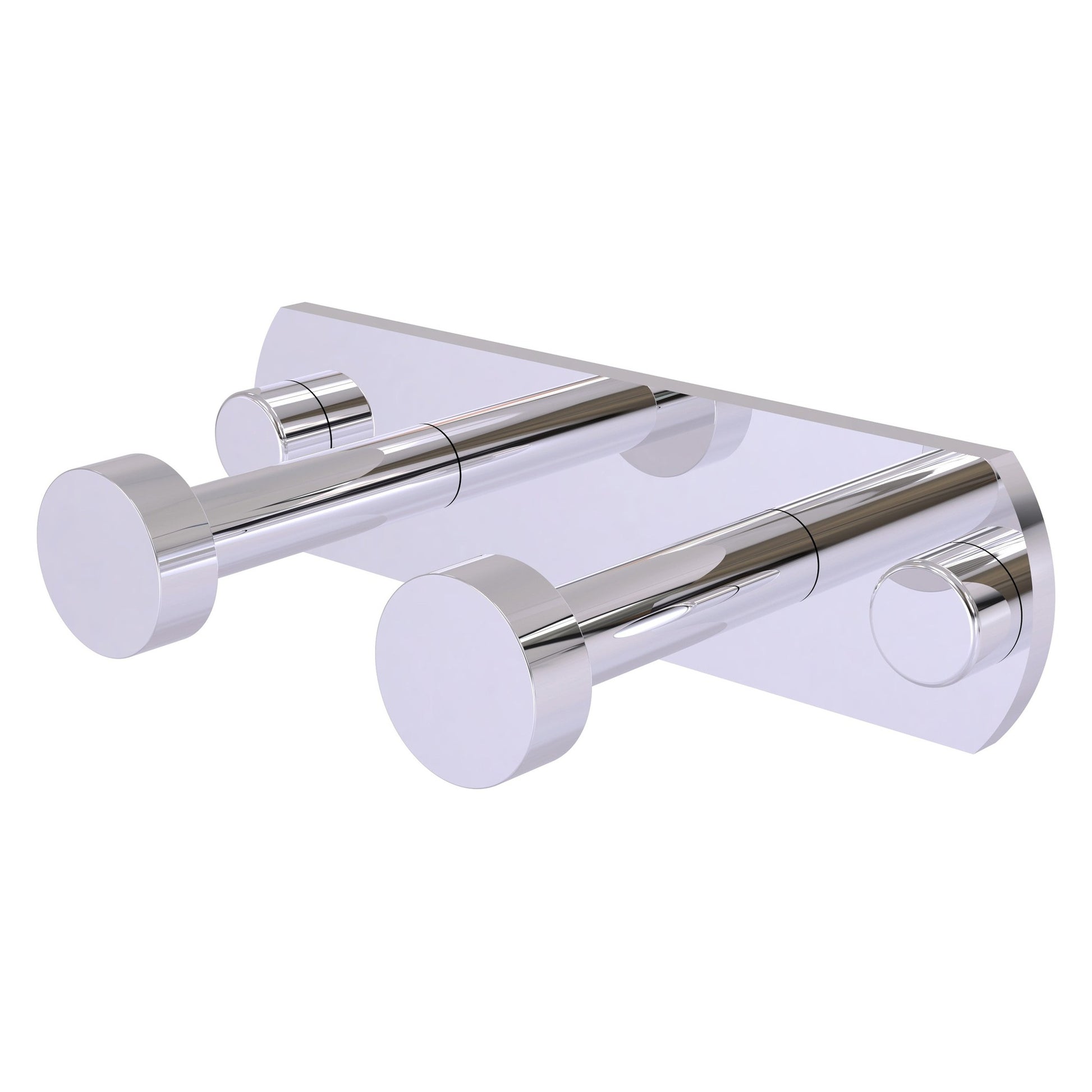 Allied Brass Fresno 5.5" x 2.6" Polished Chrome Solid Brass 2-Position Multi Hook