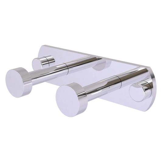 Allied Brass Fresno 5.5" x 2.6" Polished Chrome Solid Brass 2-Position Multi Hook