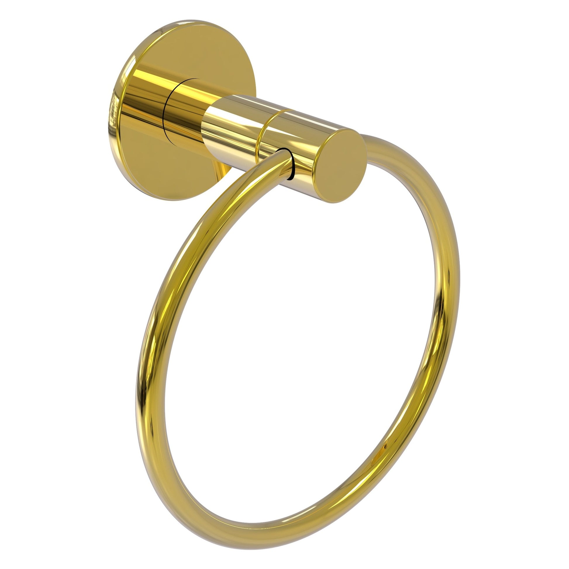 Allied Brass Fresno 6" x 6" Polished Brass Solid Brass Towel Ring