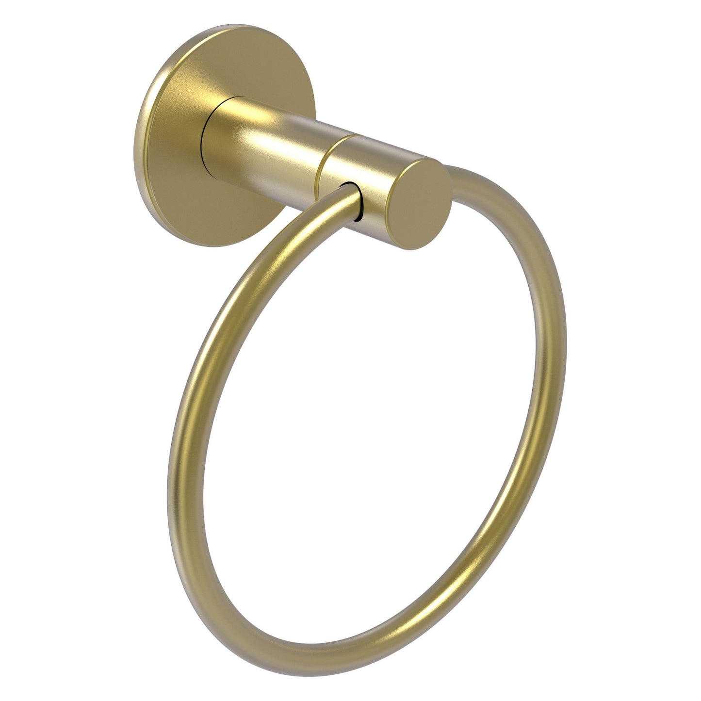 Allied Brass Fresno 6" x 6" Satin Brass Solid Brass Towel Ring