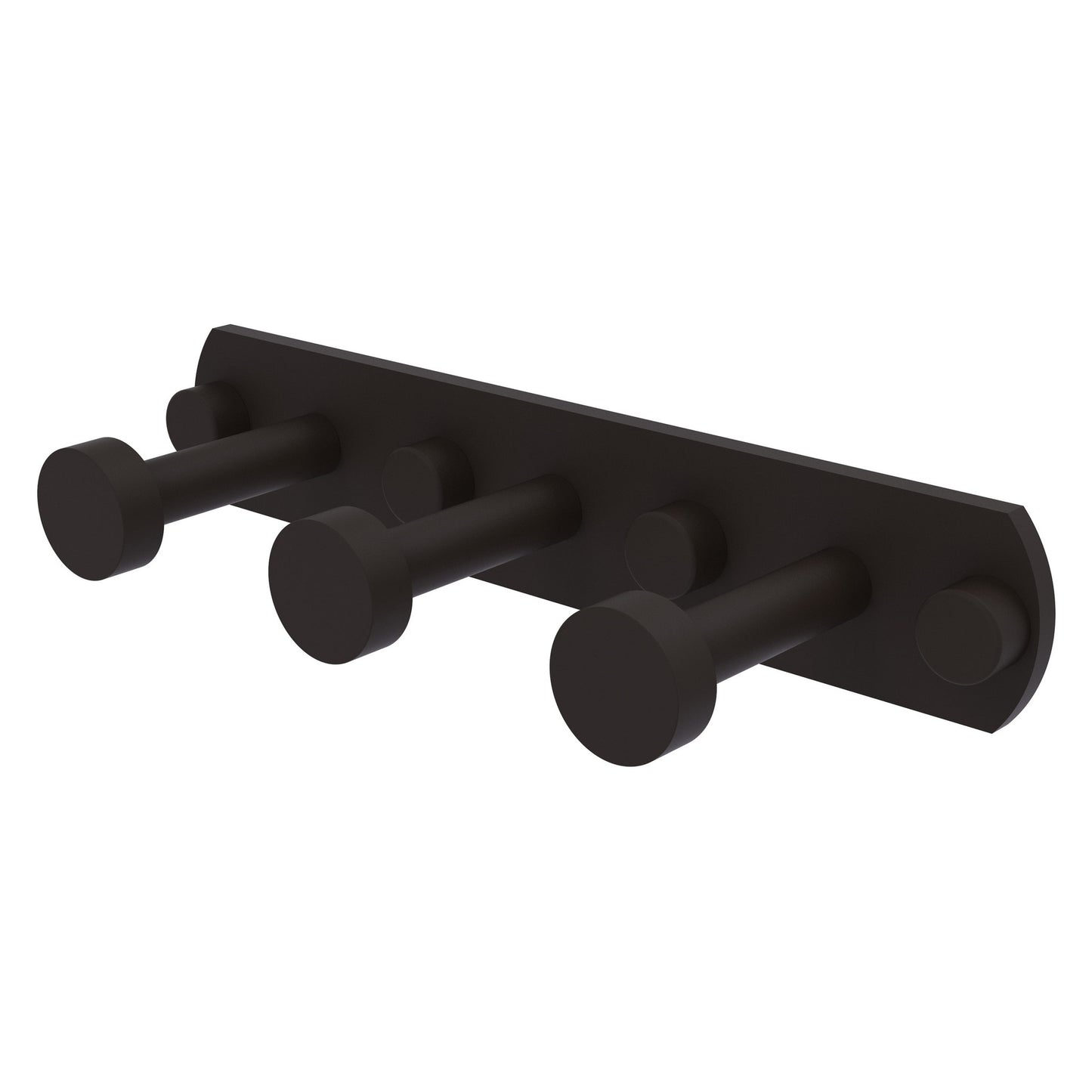 Allied Brass Fresno 8" x 2.6" Oil Rubbed Bronze Solid Brass 3-Position Multi Hook