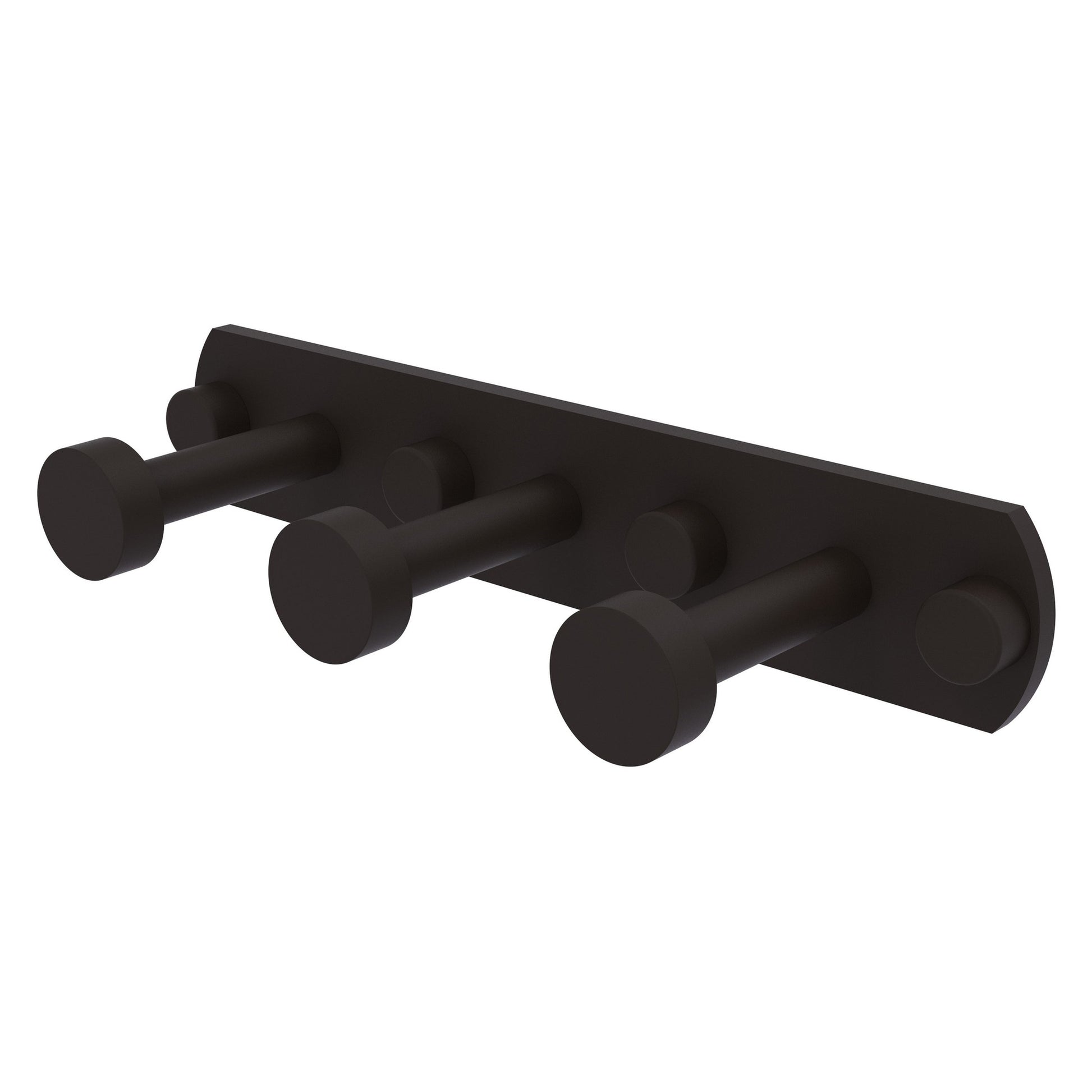 Allied Brass Fresno 8" x 2.6" Oil Rubbed Bronze Solid Brass 3-Position Multi Hook